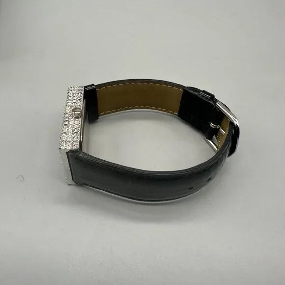 Adee Kaye Watch Women Rhinestone Case Mother Of Pearl Dial New Battery 8.5"